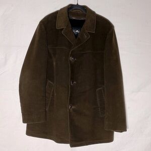 Vintage Mac Mor of Canada brown coat with warm zip in lining 40L